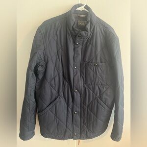 J Crew Large Men's Quilted Navy Jacket